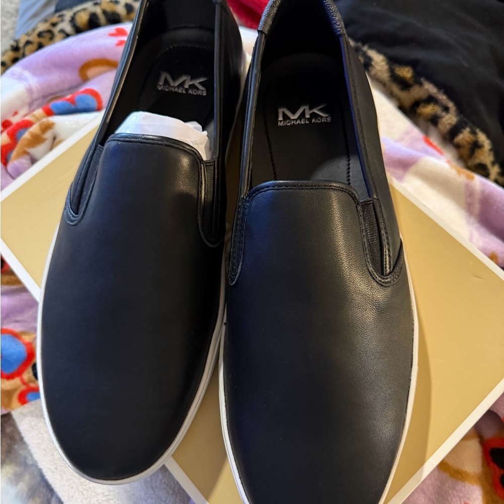 Michael Kors Men's Black Leather Loafers